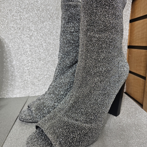 Jessica Simpson Shoes - Jessica Simpson Glittering Silver Heeled Boots
